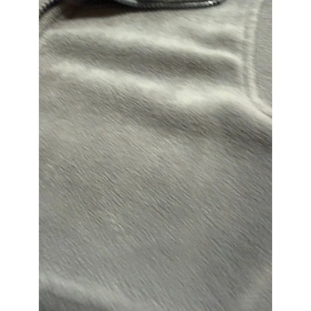 Columbia Fleece Jacket Kids 10/12 Gray Excellent Vertex Full Zip Mock Neck